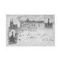 finland helsinki helsingfors litho Vintage A4 Photo Print