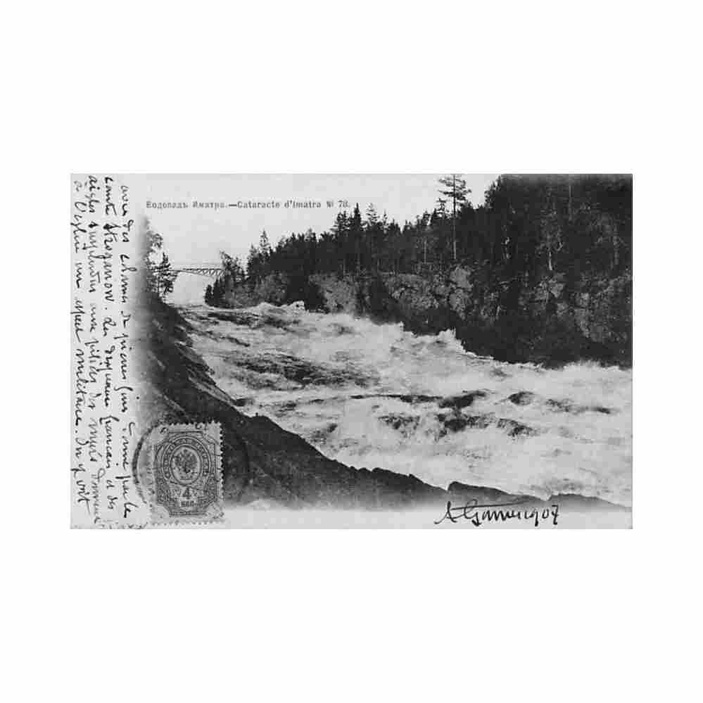 finland imatra waterfalls scherer nabholz and co year 1902 78 Vintage A4 Photo Print