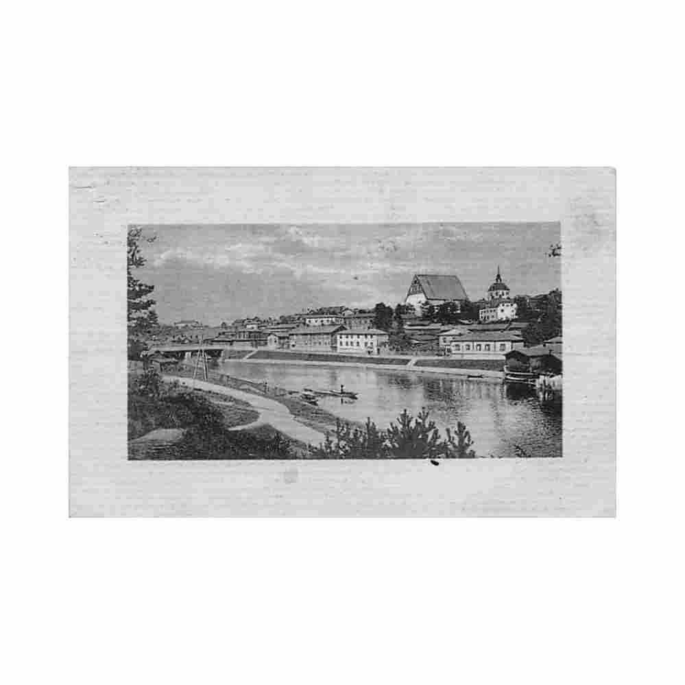 finland porvoo borga general view pappershandeln ester ruuth lindahl Vintage A4 Photo Print