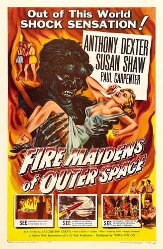 fire maidens of outer space  01 film star poster A4 Photo Print