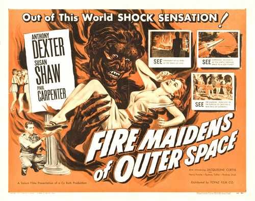 fire maidens of outer space  02 film star poster A4 Photo Print
