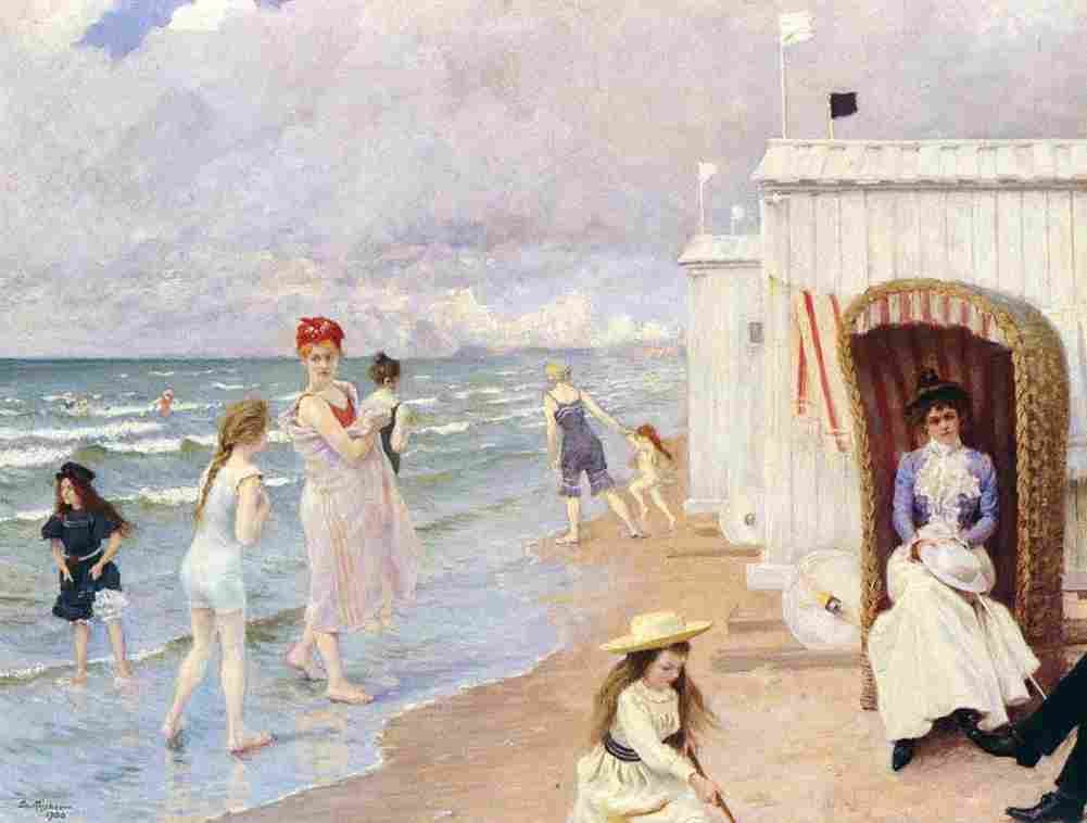 fisc A Day At The Beach Art A4 Photo Print