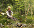 fisc The Artist Painting En Plein Air Art A4 Photo Print