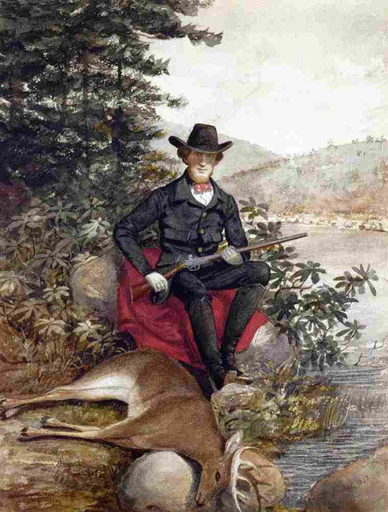 fisher The Hunter Self portrait Art A4 Photo Print