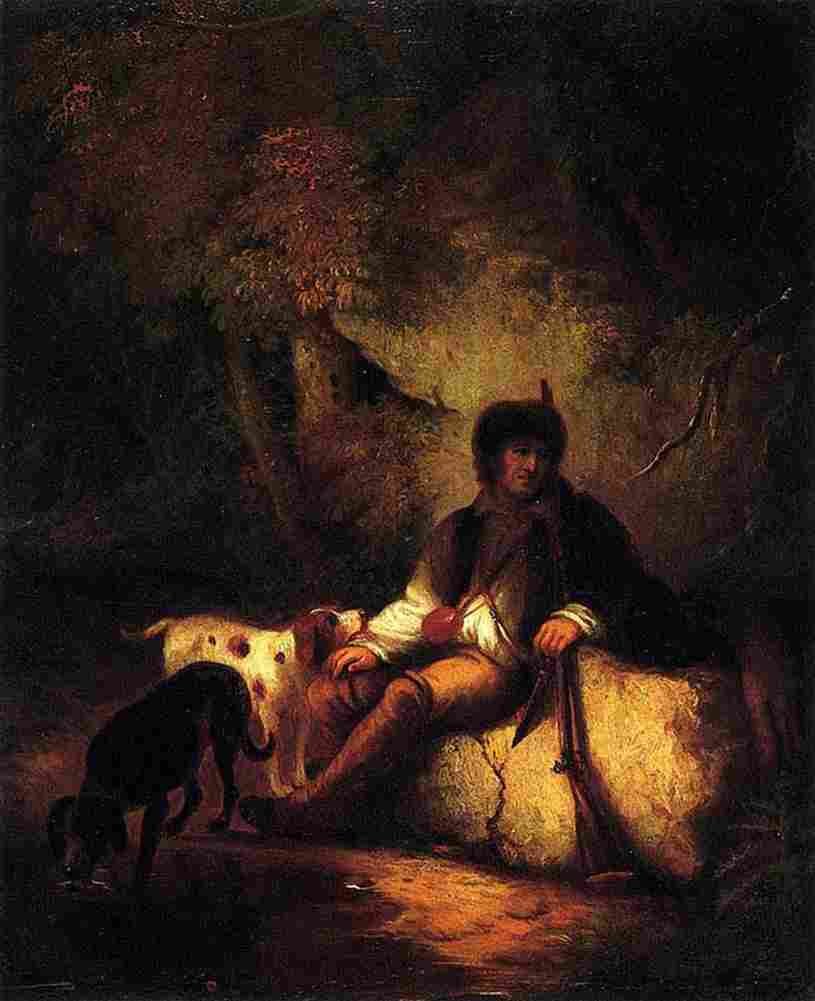 fisher The Tired Hunter Art A4 Photo Print