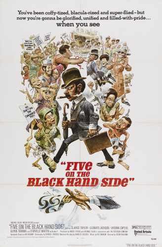 five on black hand side  01 film star poster A4 Photo Print