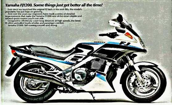 fj1200a motorbike A4 Photo Print