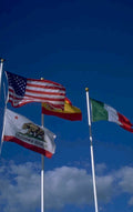 flags california spain 1980s 1990s A4 Photo Print