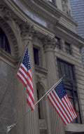 flags newyork finance 1980s 1990s A4 Photo Print
