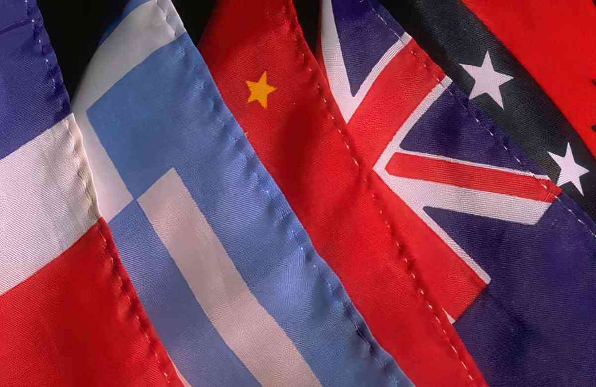 flags uk france A4 Photo Print