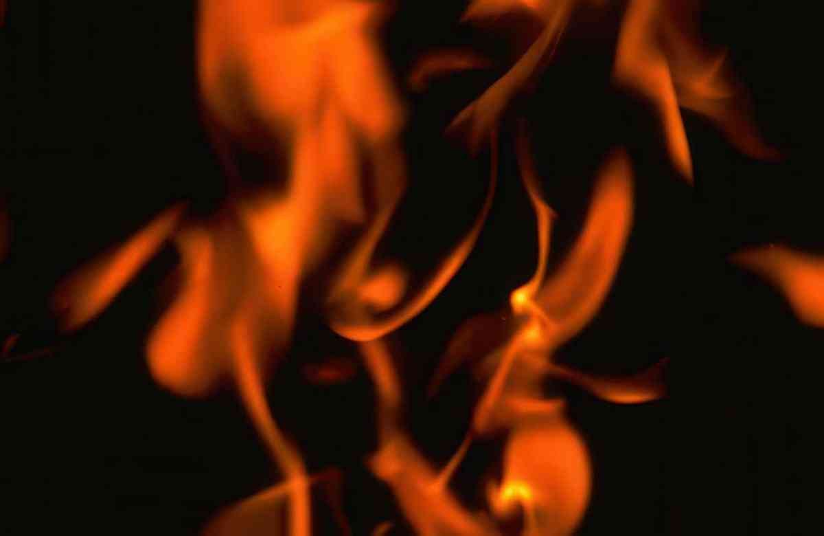 flame dynamic orange A4 Photo Print
