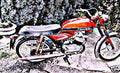 flandria moped motorbike A4 Photo Print