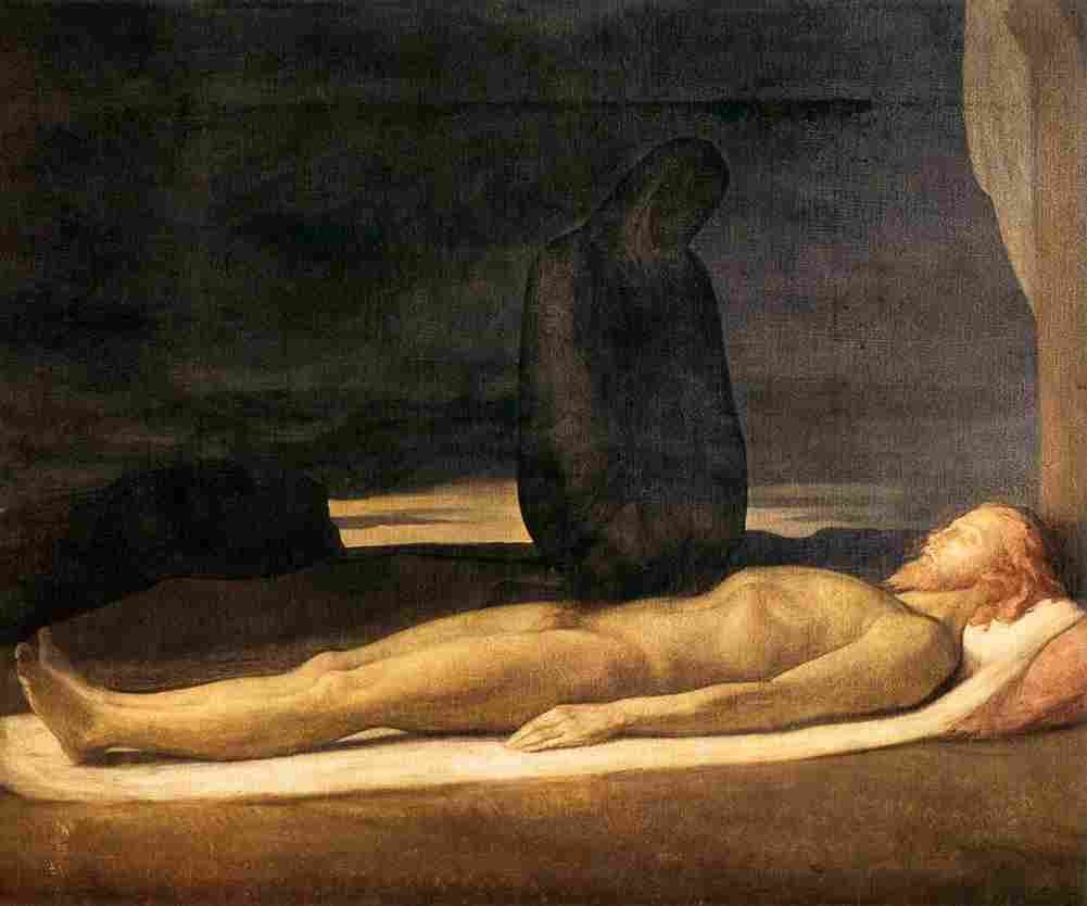 flandrin pieta Art A4 Photo Print