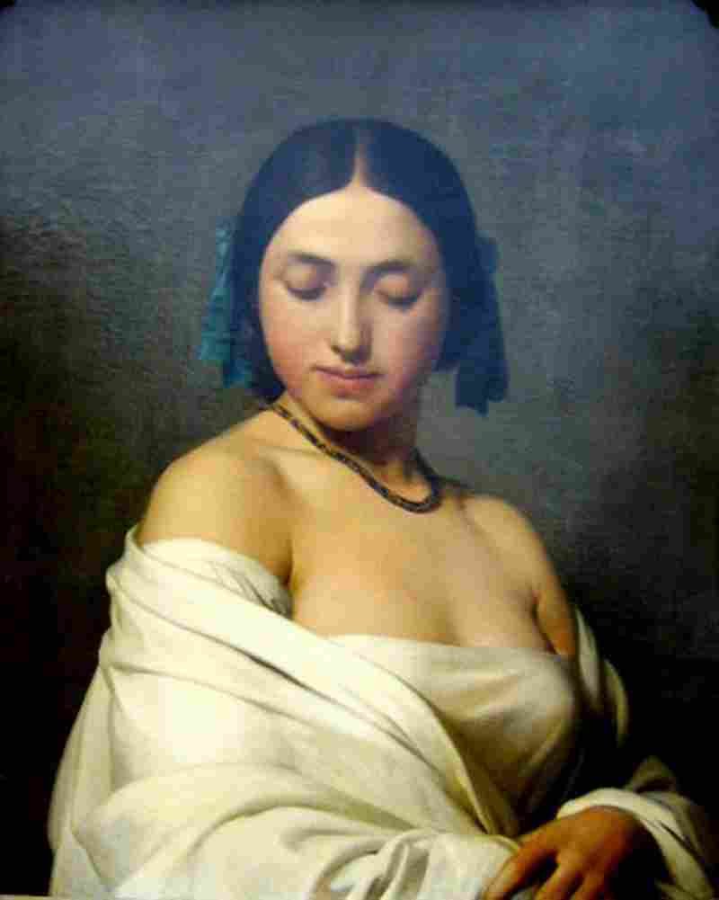 flandrin young lady Art A4 Photo Print