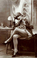 flapper chair wineVintage 20th Century 1900s A4 Photo Print