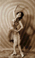 flapper dancer purseVintage 20th Century 1900s A4 Photo Print