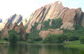 flatiron lake boulder Vintage A4 Photo Print