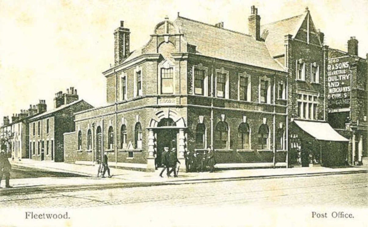 fleetwood post officeVintage 1880s 1900s A4 Photo Print