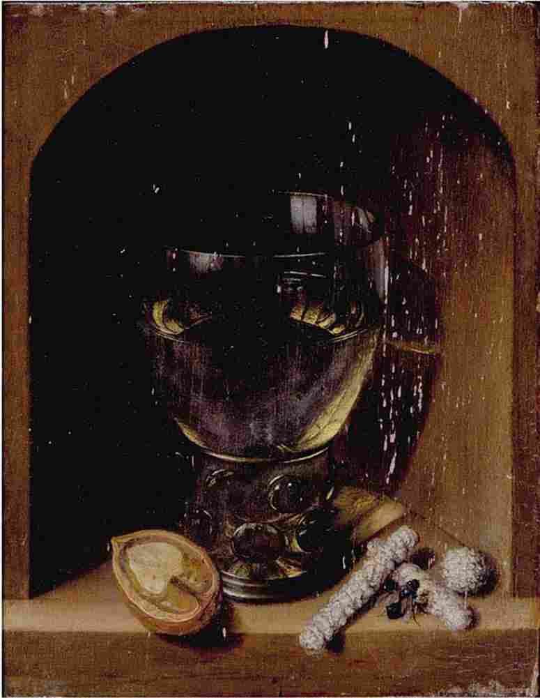flegel A Roemer a Walnut and Sugar in a Stone Niche Art A4 Photo Print