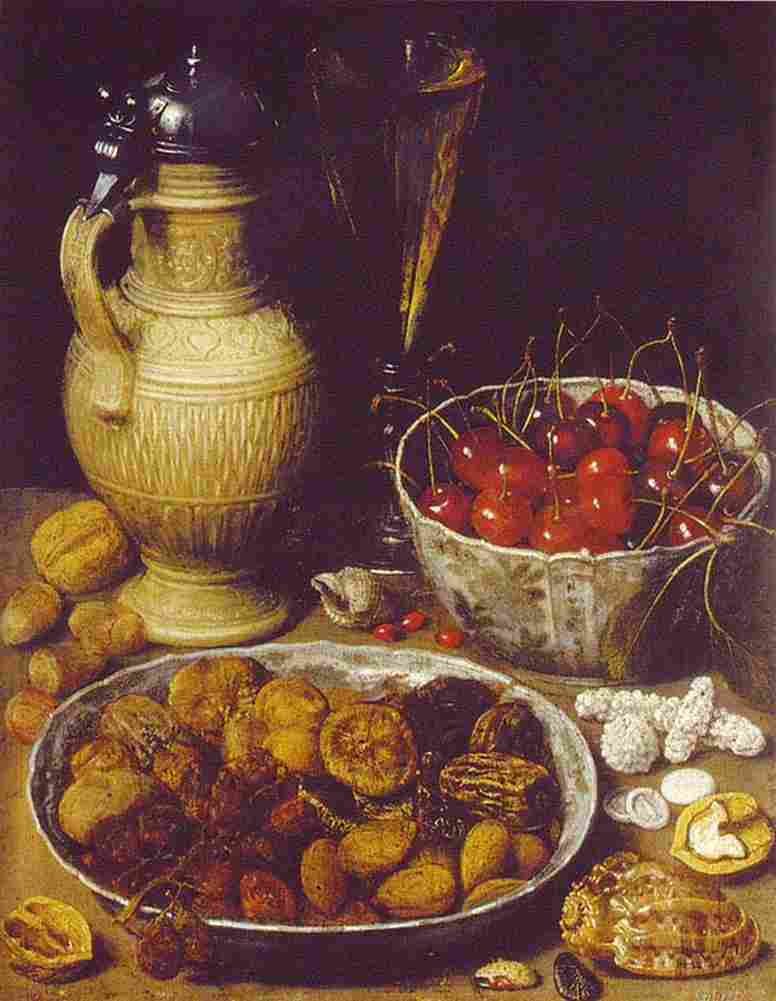 flegel Dried Fruits and Victory Castle Pot Art A4 Photo Print