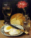 flegel Snack Bar with Fried Eggs Art A4 Photo Print