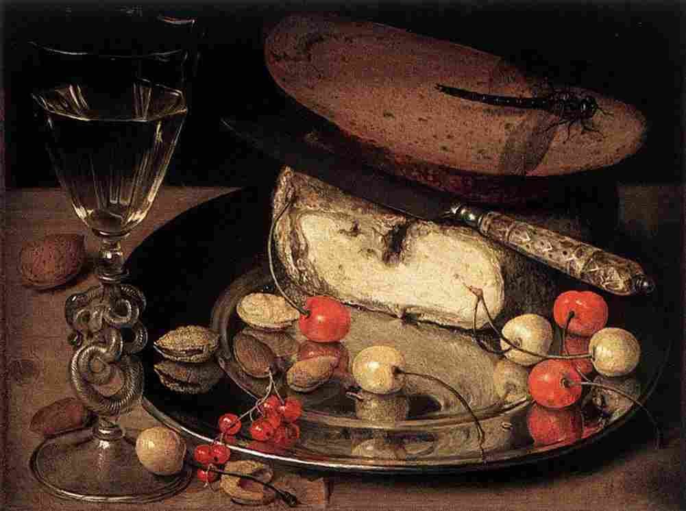 flegel Still Life with Cherries Art A4 Photo Print