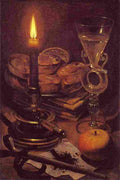 flegel Still life with Candle Art A4 Photo Print