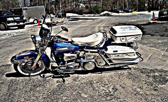flh electra glide classic motorbike A4 Photo Print