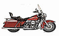flhs motorbike A4 Photo Print