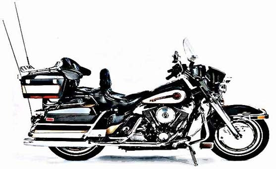 flhtc 85 anniversary motorbike A4 Photo Print
