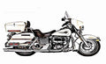 flhx motorbike A4 Photo Print