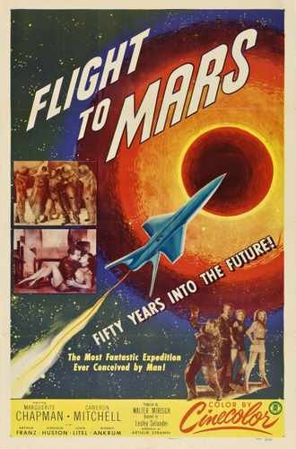 flight to mars  01 film star poster A4 Photo Print