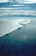 flight view mountains Vintage A4 Photo Print