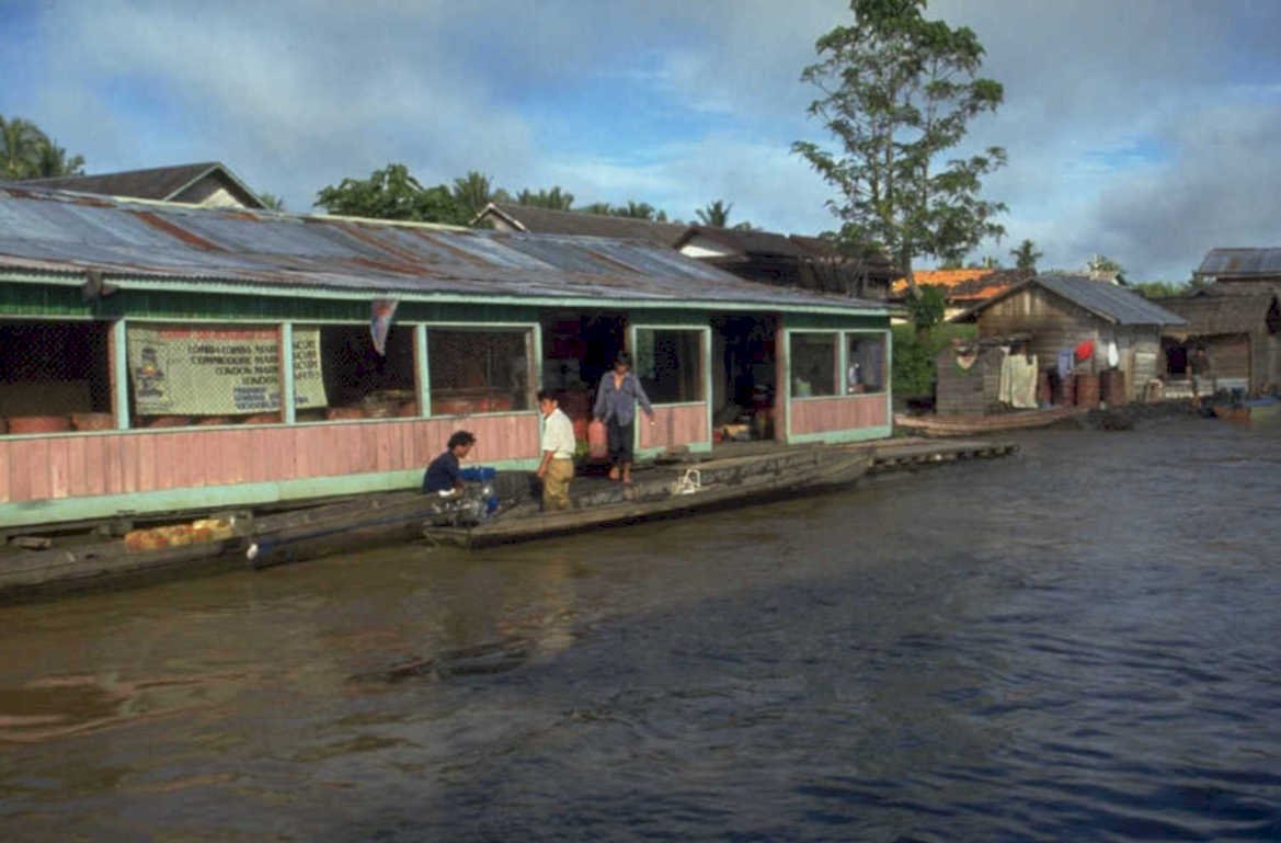 floating market trading 1980s 1990s A4 Photo Print