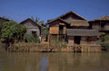 floating village inle 1980s 1990s A4 Photo Print