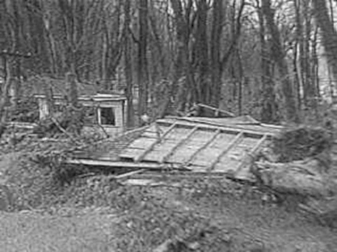flood cabin damage1980s 1990s A4 Photo Print