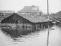 flood warehouse street1980s 1990s A4 Photo Print