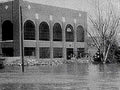 flooded building water1980s 1990s A4 Photo Print
