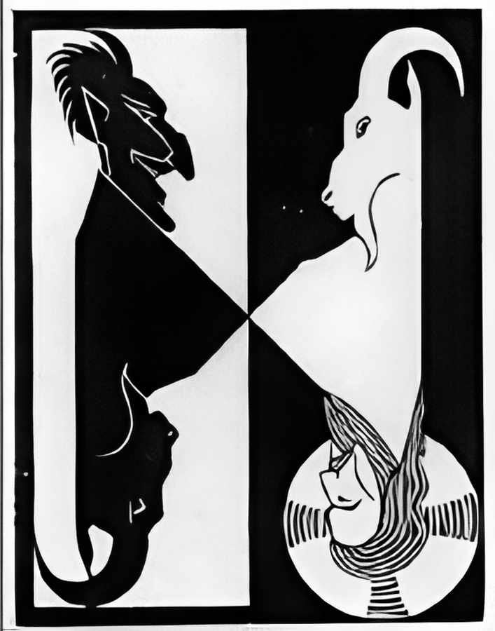 flor de pascua the scapegoat mc escher 1921 A4 Photo Print