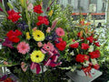 floral arrangement red1980s 1990s A4 Photo Print