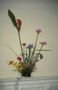 floral arrangement stilllife 1980s 1990s A4 Photo Print