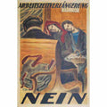 florentin moll arbeitszeitverlaengerung nein 1924 2 Advert A4 Photo Print