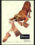 floresta nylons 1950s Advert A4 Photo Print