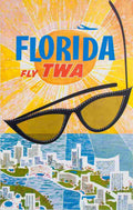 florida fly twa david klein 1960 4 Advert A4 Photo Print