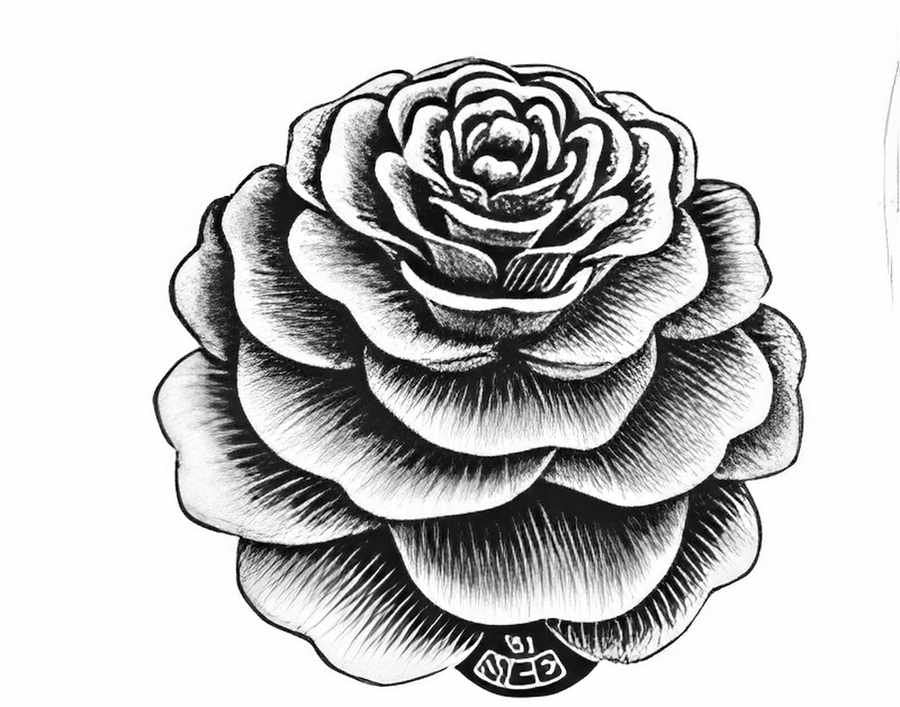 flower 1 mc escher 1961 A4 Photo Print