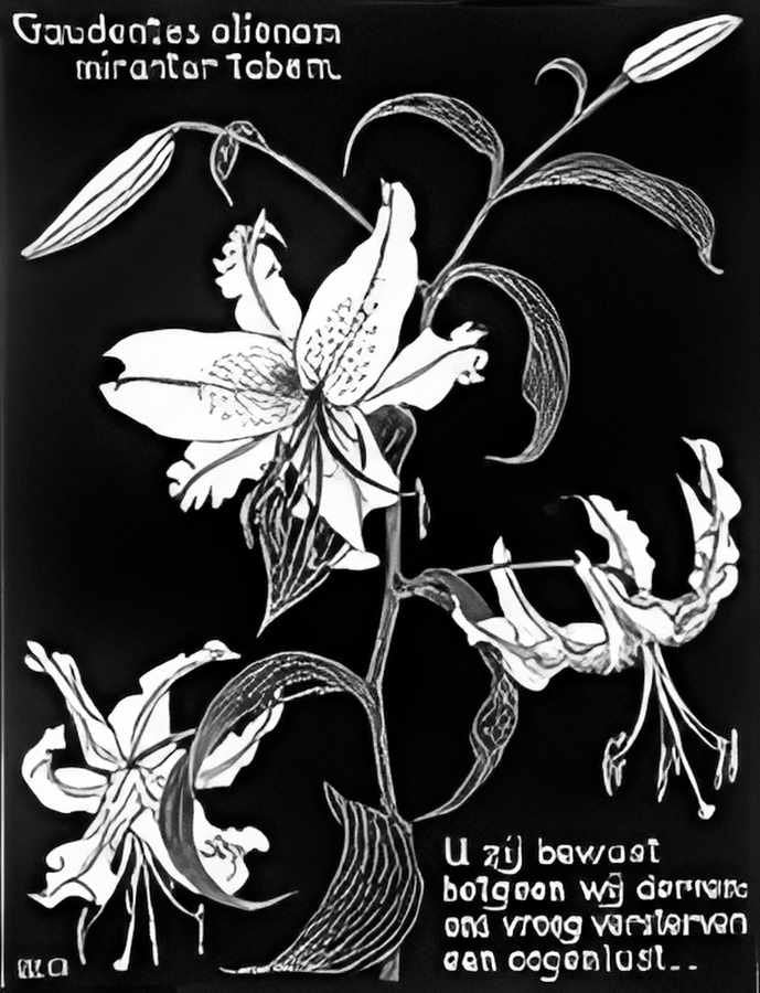 flowers mc escher 1931 A4 Photo Print