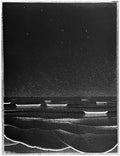 fluorescent sea mc escher A4 Photo Print