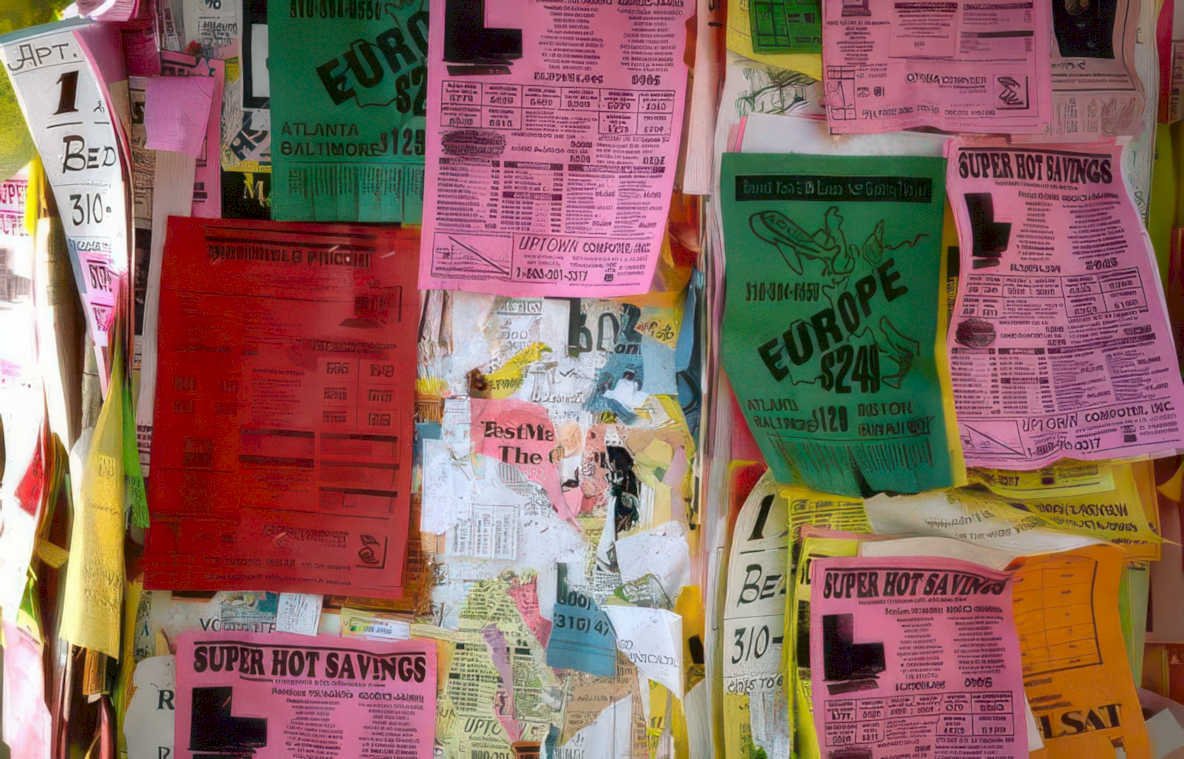 flyers europe savings Vintage A4 Photo Print