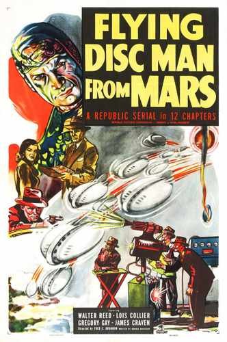 flying disc man from mars  01 film star poster A4 Photo Print