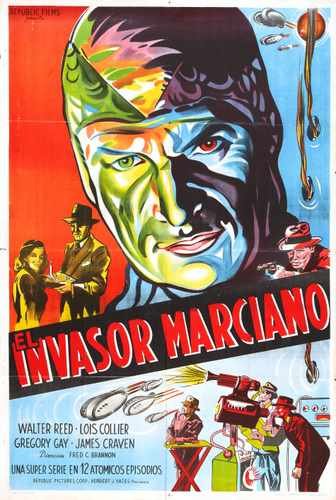 flying disc man from mars  02 film star poster A4 Photo Print